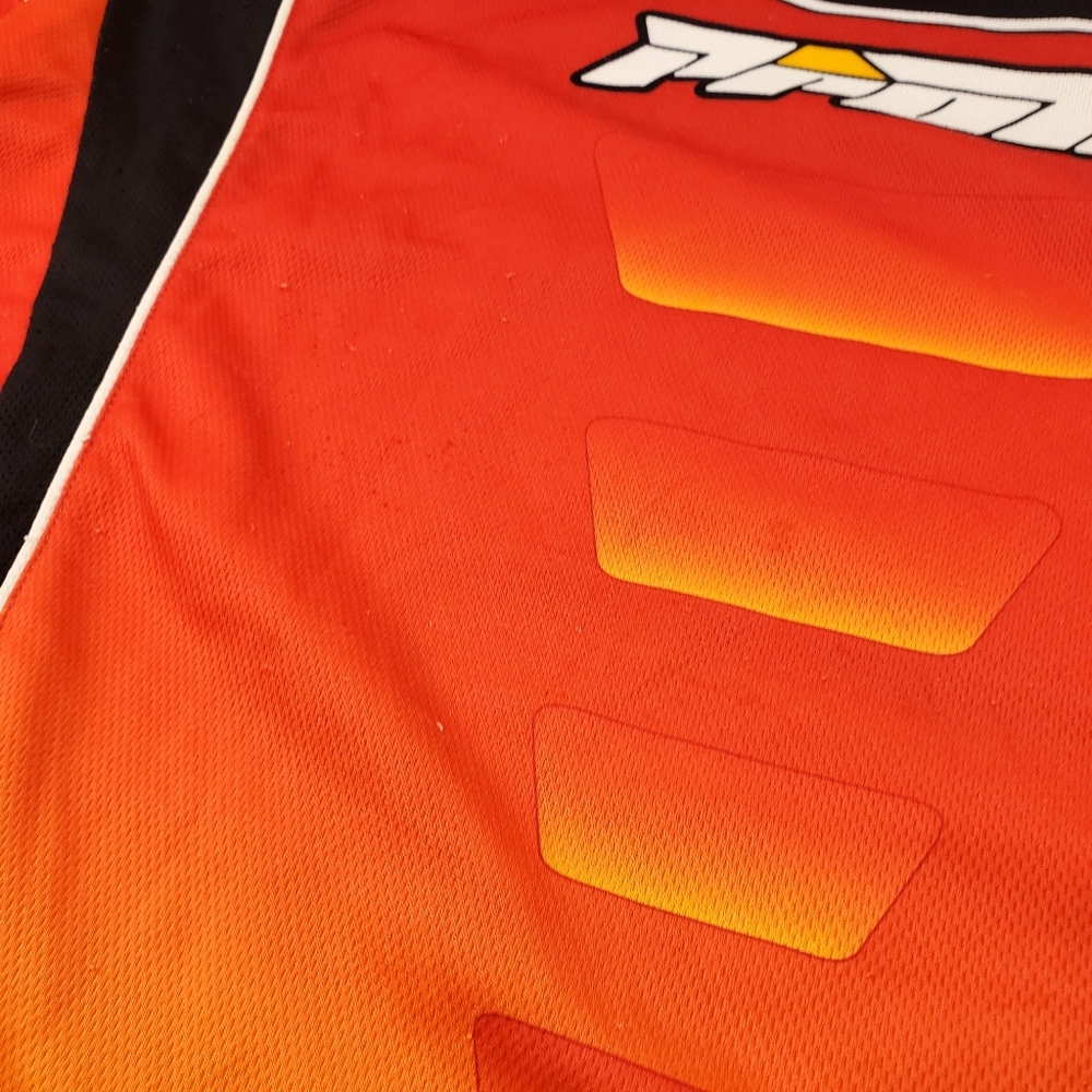Vintage Proto Dye Paintball Jersey Gradient Spellout Orange Y2K Motorcross Large - Picture 8 of 13